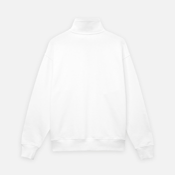 Толстовка на молнии унисекс Флоу (Flow), белая, размер 5XL/6XL