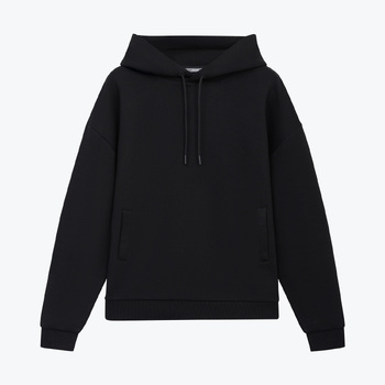 Худи релакс унисекс Баланс (Balance), с начесом, черный, размер 3XL/4XL