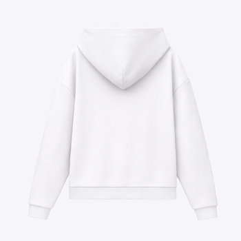 Худи релакс унисекс Баланс (Balance), с начесом, белый, размер 3XL/4XL