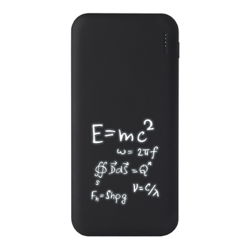 Внешний аккумулятор с подсветкой Люче (Luce) 10000 mAh, черный