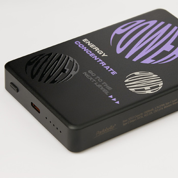 Внешний аккумулятор Атлантис Плюс PD (Atlantis PD Plus) 10000mAh с функцией беспроводной зарядки 15W, черный