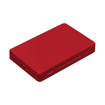 Внешний аккумулятор Атлантис Плюс PD (Atlantis PD Plus) 10000mAh с функцией беспроводной зарядки 15W, красный