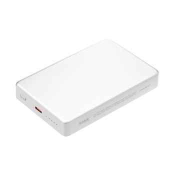 Внешний аккумулятор Атлантис Плюс PD (Atlantis PD Plus) 10000mAh с функцией беспроводной зарядки 15W, серебряный