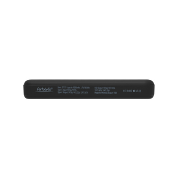 Внешний аккумулятор Ларго PD (Largo PD) 5000mAh с функцией беспроводной зарядки 15W, черный