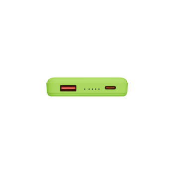 Внешний аккумулятор Ларго PD (Largo PD) 5000mAh с функцией беспроводной зарядки 15W, салатовый