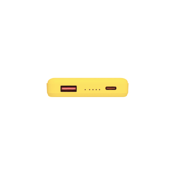 Внешний аккумулятор Ларго PD (Largo PD) 5000mAh с функцией беспроводной зарядки 15W, желтый