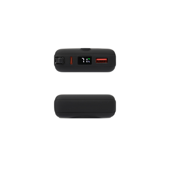 Внешний аккумулятор с подсветкой Риттер PD (Ritter PD) 10000mAh с функцией беспроводной зарядки 15W, черный