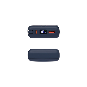 Внешний аккумулятор с подсветкой Риттер PD (Ritter PD) 10000mAh с функцией беспроводной зарядки 15W, синий