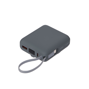 Внешний аккумулятор с подсветкой Риттер PD (Ritter PD) 10000mAh с функцией беспроводной зарядки 15W, серый