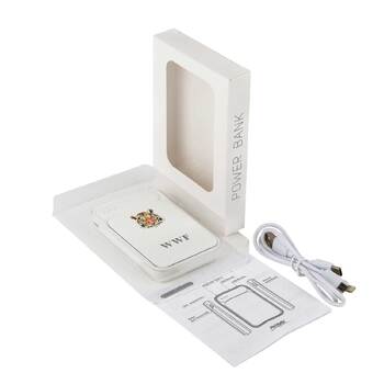 Внешний аккумулятор с подсветкой Старлайт PB (Starlight PB) 5000 mAh, белый