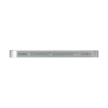 Внешний аккумулятор Артекс PD (Artex PD) 5000mAh с функцией беспроводной зарядки 15W, серебряный