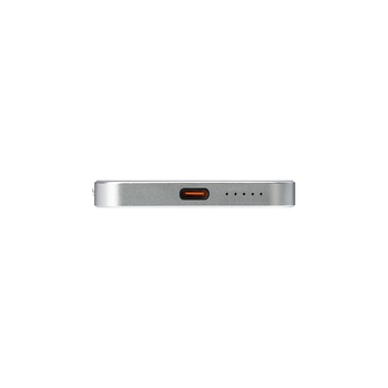 Внешний аккумулятор Артекс PD (Artex PD) 5000mAh с функцией беспроводной зарядки 15W, серебряный