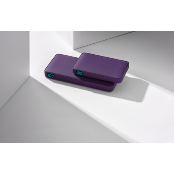 Внешний аккумулятор с подсветкой Анкор Плюс PD (Ancor PD Plus) 10000 mAh, фиолетовый