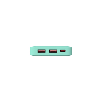 Внешний аккумулятор с подсветкой Анкор Плюс PD (Ancor PD Plus) 10000 mAh, бирюзовый
