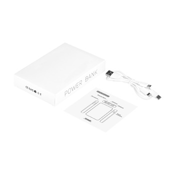 Внешний аккумулятор с подсветкой Анкор (Ancor) 5000 mAh, белый