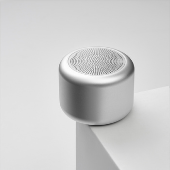 Беспроводная колонка Пэшн (Passion) 80dB 600 mAh (Bluetooth 5.0), серебряная