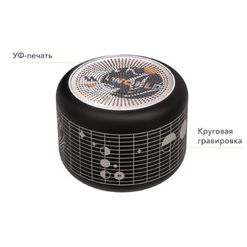 Беспроводная колонка Пэшн (Passion) 80dB 600 mAh (Bluetooth 5.4), черная