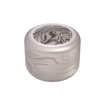 Беспроводная колонка Пэшн (Passion) 80dB 600 mAh (Bluetooth 5.4), серебряная