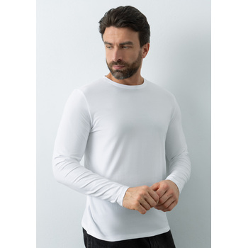 Лонгслив STAN хлопок/эластан 180, 35, Белый,  (10/1)  (48/M)