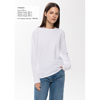 Лонгслив STAN хлопок/эластан 180, 35, Белый,  (10/1)  (54/XXL)