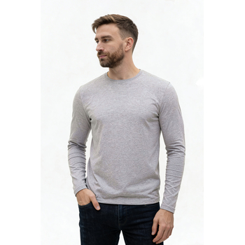 Лонгслив STAN хлопок/эластан 180, 35, Серый меланж,  (50/60)  (56/XXXL)