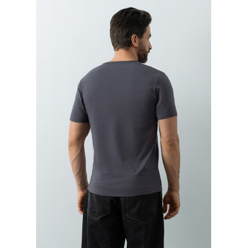 Футболка мужская STAN хлопок/эластан 180, 37, Тёмно-серый,  (100/1)  (54/XXL)