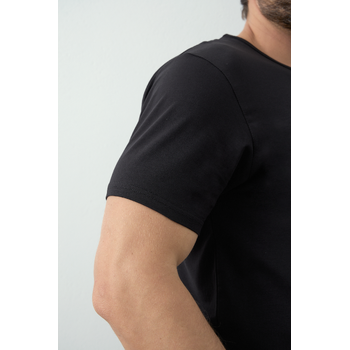 Футболка мужская STAN хлопок/эластан 180, 37, Чёрный,  (20)  (54/XXL)