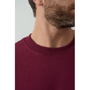 Футболка унисекс оверсайз STAN хлопок/полиэстер 260, 40, Бордовый,  (66)  (52/XL)