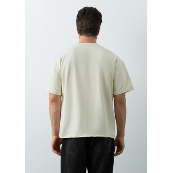 Футболка унисекс оверсайз STAN хлопок/спандекс 260, 41, Молочный,  (11)  (44/XS)