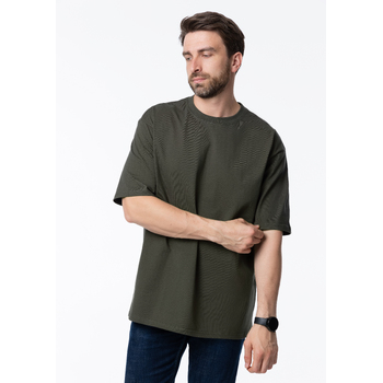 Футболка унисекс оверсайз STAN хлопок 240, 56, Оливковый хаки,  (36)  (56/XXXL)