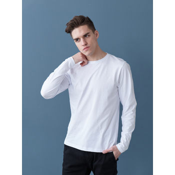 Лонгслив STAN хлопок/эластан 180, 35, Белый,  (10/1)  (44/XS)