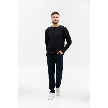 Лонгслив STAN хлопок/эластан 180, 35, Чёрный,  (20)  (44/XS)