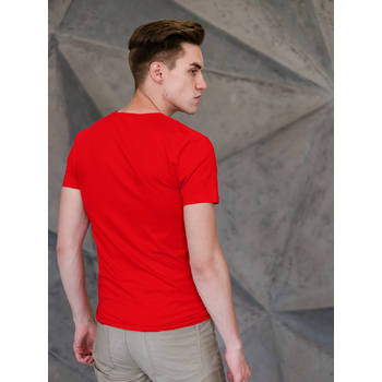 Футболка мужская STAN хлопок/эластан 180, 37, Красный,  (14)  (44/XS)