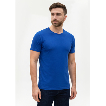 Футболка мужская STAN хлопок/эластан 180, 37, Синий,  (16/1)  (44/XS)