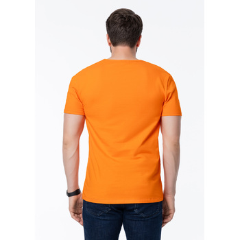 Футболка мужская STAN хлопок/эластан 180, 37, Оранжевый,  (28/1)  (44/XS)