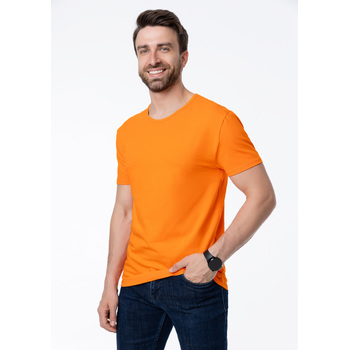 Футболка мужская STAN хлопок/эластан 180, 37, Оранжевый,  (28/1)  (44/XS)