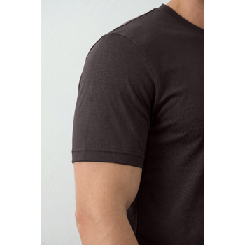 Футболка унисекс STAN, хлопок 150, 51, Тёмно-Шоколадный,  (107)  (58/4XL)
