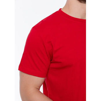 Футболка унисекс хлопок 150, 52, Красный,  (14)  (52/XL)