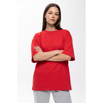 Футболка оверсайз STAN хлопок 180, 306, Красный,  (14)  (44/XS)