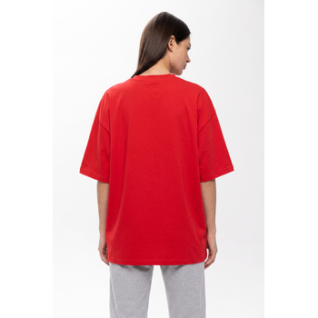Футболка оверсайз STAN хлопок 180, 306, Красный,  (14)  (44/XS)