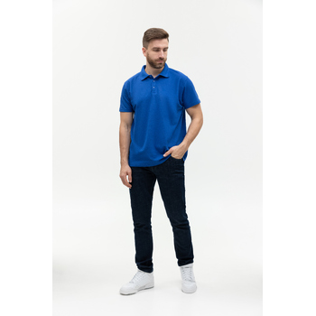 Рубашка поло унисекс  STAN хлопок/полиэстер 185, 04, Синий,  (16/1)  (60-62/5XL)