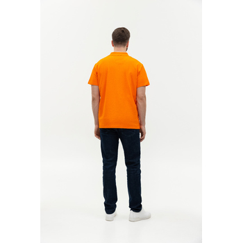 Рубашка поло унисекс  STAN хлопок/полиэстер 185, 04, Оранжевый,  (28/1)  (48/M)