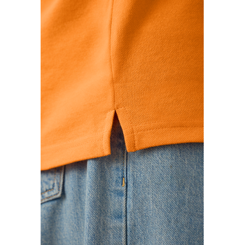 Рубашка поло унисекс STAN хлопок/полиэстер 185, 104, Оранжевый,  (28/1)  (44/XS)