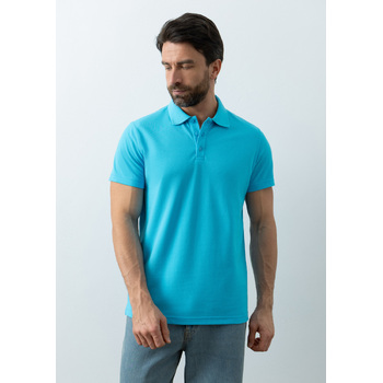 Рубашка поло унисекс STAN хлопок/полиэстер 185, 104, Бирюзовый,  (32)  (54/XXL)