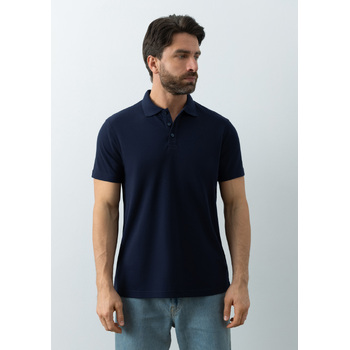 Рубашка поло унисекс STAN хлопок/полиэстер 185, 104, Тёмно-синий,  (46)  (58/4XL)