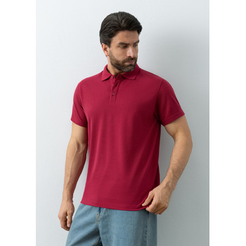 Рубашка поло унисекс STAN хлопок/полиэстер 185, 104, Бордовый,  (66)  (54/XXL)
