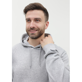 Худи унисекс STAN футер с начёсом 260, 20, Серый меланж,  (50/60)  (50/L)