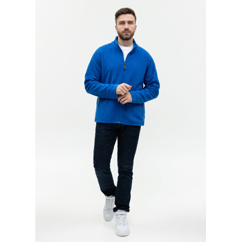 Толстовка унисекс STAN на молнии микрофлис 200, 21, Синий,  (16/1)  (52/XL)