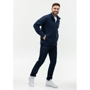 Толстовка унисекс STAN на молнии микрофлис 200, 21, Тёмно-синий,  (46)  (48/M)