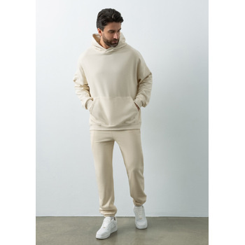 Худи унисекс STAN оверсайз футер без начёса 350, 66, Молочный,  (11)  (54/XXL)